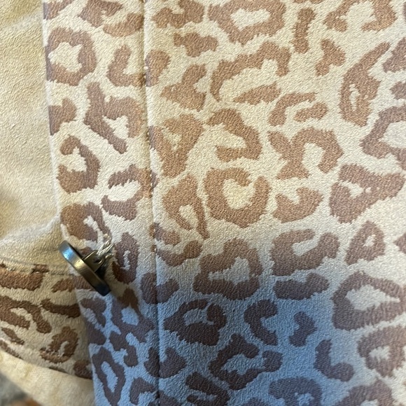 Animal Print Jacket Chicos Gray Cheetah Leopard Contemporary Edgy Glam Modern - Picture 15 of 16